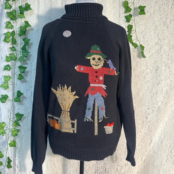 Espresso Black Scarecrow Turtleneck Sweater - Picture 1 of 7